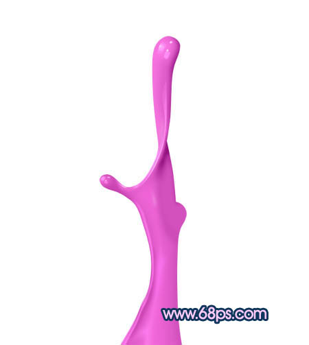 ps設計實例-彩色3D液體制作