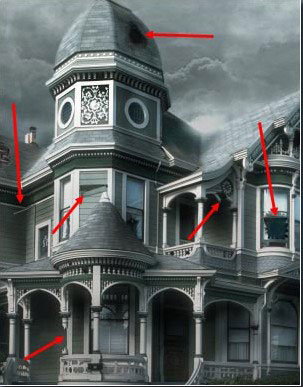 ps設計實例-打造恐怖陰森城堡