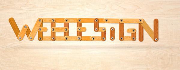 ps文字特效-打造創意木塊字