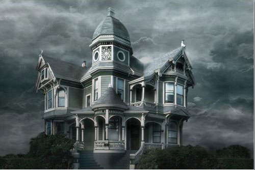 ps設計實例-打造恐怖陰森城堡