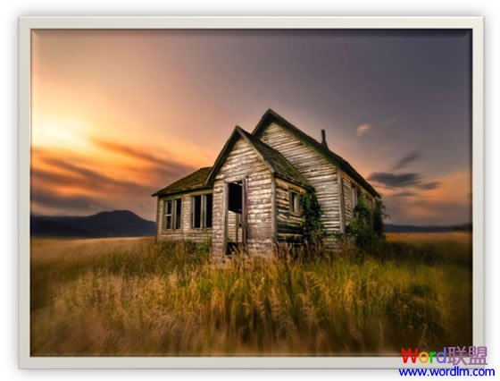 金屬架構邊框效果