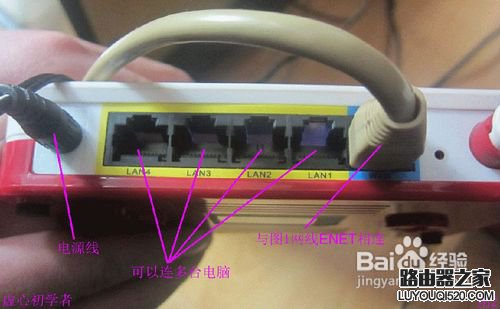 教你無線路由器連接與電腦上的設置