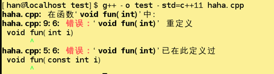 C++中const用于函數(shù)重載的示例代碼 c++,const函數(shù),const函數(shù)重載