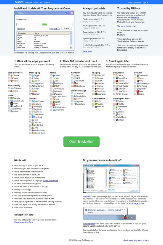 國外用戶的全自動安裝軟件神器Ninite介紹   武林網