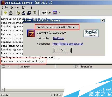 Win2003安裝FileZilla Server搭建ftp及配置