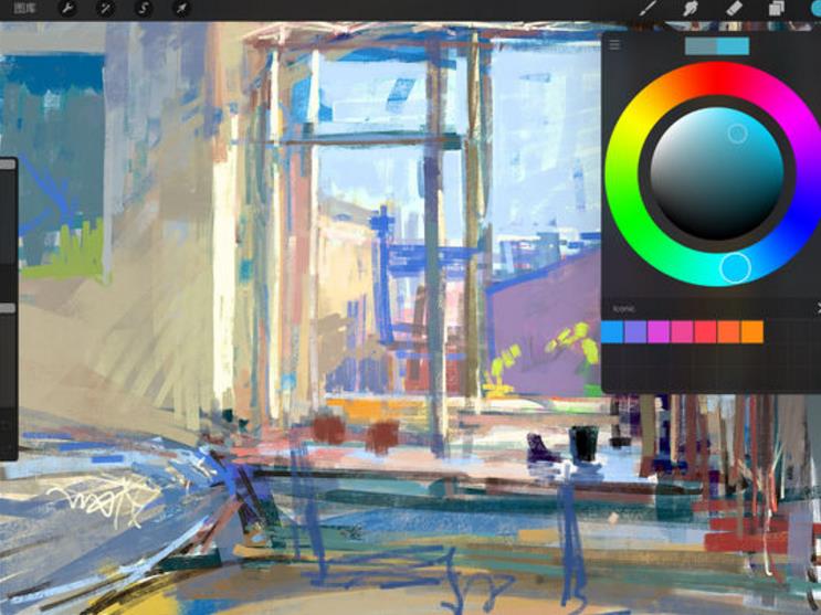 procreate怎么畫直線