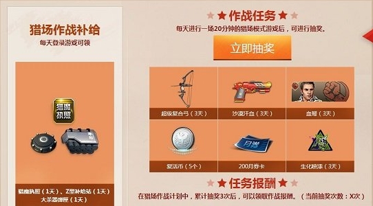 逆戰(zhàn)感恩節(jié)火雞大作戰(zhàn)活動獵場作戰(zhàn)補給