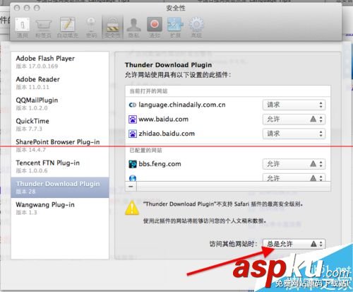 蘋果MAC系統中Safari總是跳出是否信任插件的提示怎么辦? mac,safari,flash插件,插件,safari手勢插件
