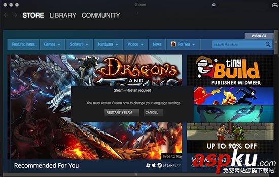 Mac版Steam更新后無法設置中文怎么辦 Steam,Mac