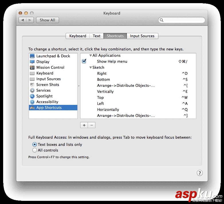 OS X 自定義應(yīng)用快捷鍵和Sketch自定義快捷鍵的方法分享 自定義,應(yīng)用快捷鍵