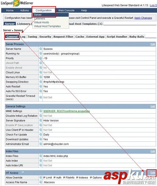 LiteSpeed,虛擬主機,htaccess
