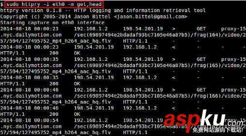 Linux,嗅探,HTTP流量