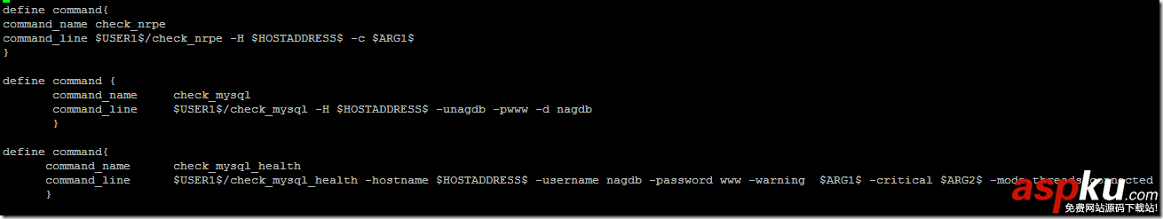 nagios,服務(wù)端配置