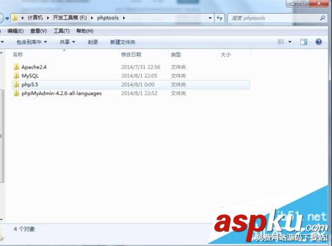PHP5.5.15,Apache2.4.10,MySQL5.6.20