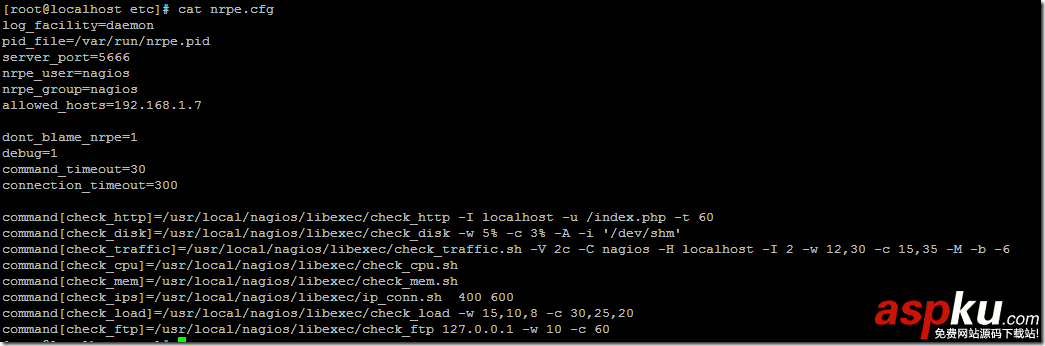 nagios,服務(wù)端配置