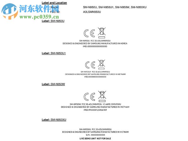 三星Note 8雙鏡頭零組件曝光 多種型號通過FCC認證