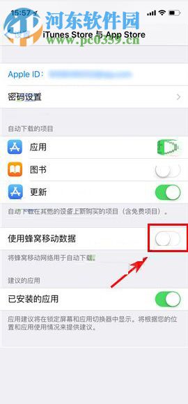 蘋果iPhone X設置禁止流量更新應用的圖文教程