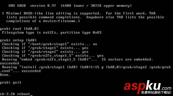CentOS開機時出現GRUB引導錯誤進入不了系統 CentOS,開機,GRUB,引導