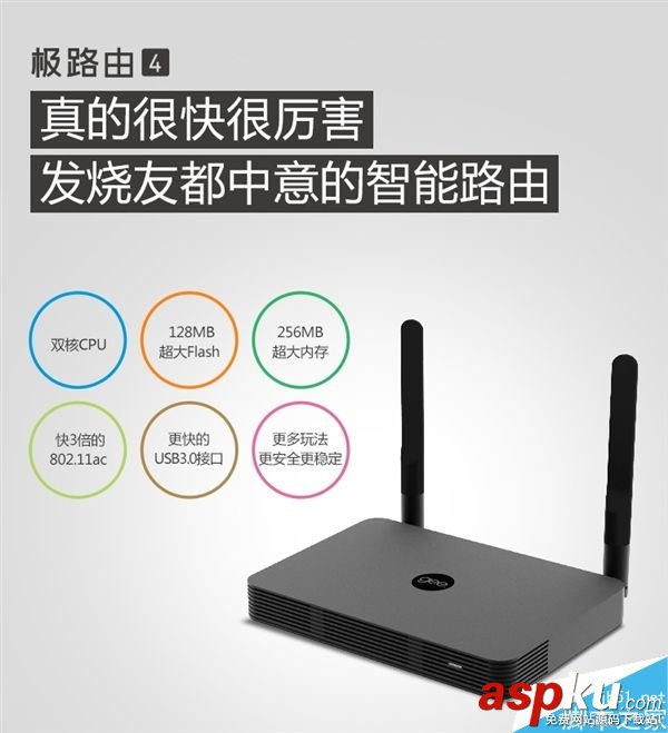 399元極路由4正式亮相:比上一代極路由3快三倍 極路由4,極路由3