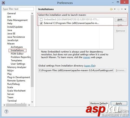 maven安裝以及eclipse配置maven的方法 maven,eclipse