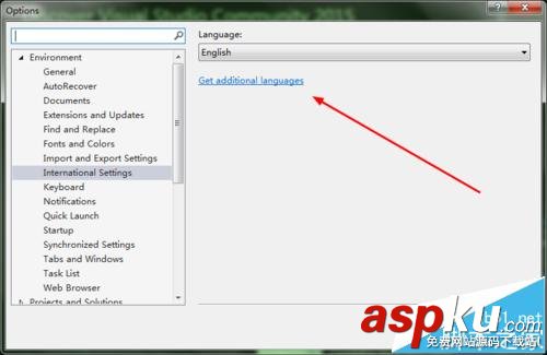 vs2015中怎么把英文界面變成中文界面? vs2015,界面