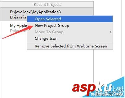 Android studio怎么對最近打開項目進行分組? Androidstudio