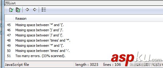 在notepad++中使用jslint檢查javascript代碼錯誤 notepad++,jslint,javascript