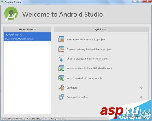 android studio啟動是怎么設置是否自動打開項目? android,studio