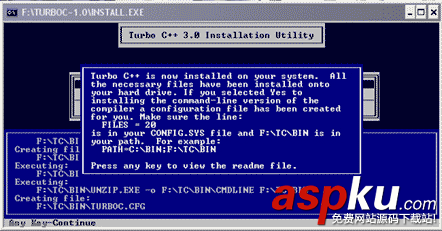 Turbo C 3.0安裝方法及使用說明 TurboC,安裝方法