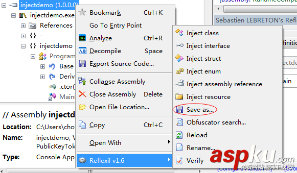 Reflector reflexil爆破軟件使用圖文實例 Reflector,reflexil