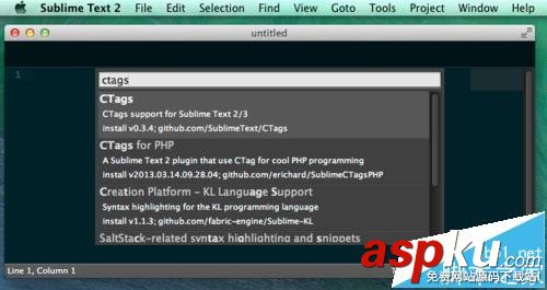 Sublime Text2怎么配置CTags插件? Sublime,CTags插件
