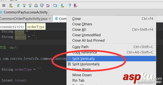AndroidStudio兩個文件的代碼怎么對比? AndroidStudio,代碼