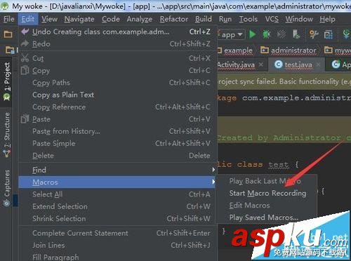Android studio錄制代碼宏的詳細教程 androidstudio,代碼,錄制代碼宏