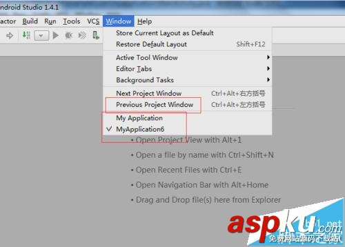 Android studio多個項目之間怎么實現快速切換? android,studio,切換