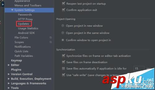 Android studio更新提醒怎么永久關閉? Android,studio