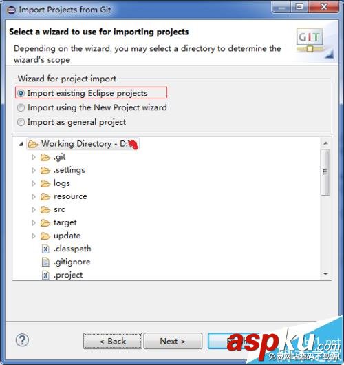 Eclipse中本地的git工程怎么導入? Eclipse,git
