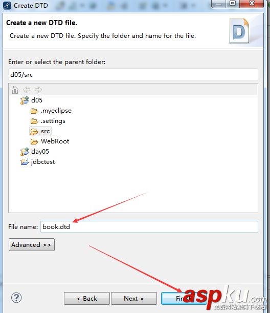 MyEclipse中怎么創建xml約束文件DTD? MyEclipse,xml,DTD