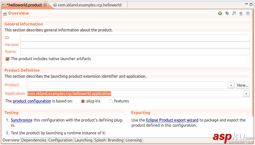 eclipse rcp詳解Hello World以及eclipse rcp和osgi的簡單展示(圖文) eclipse,rcp,osgi