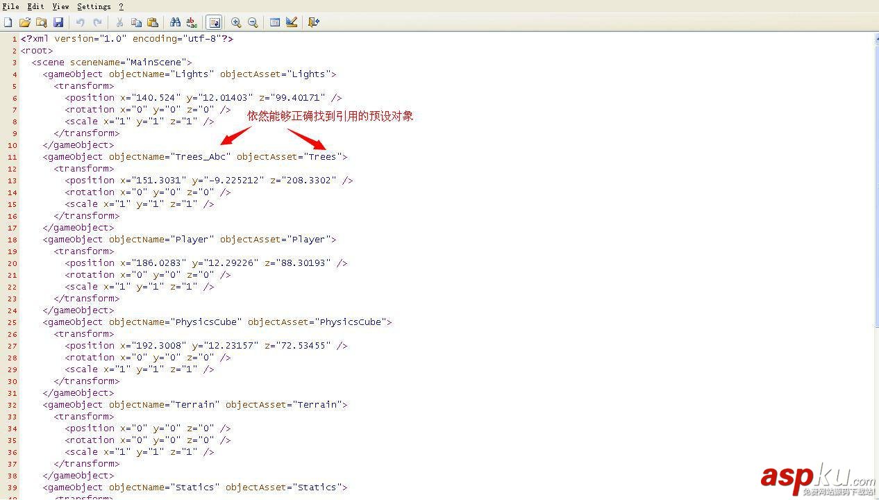 Unity3D 場景導出成 XML 并解析還原場景 Unity3D,場景,導出,XML,解析,還原