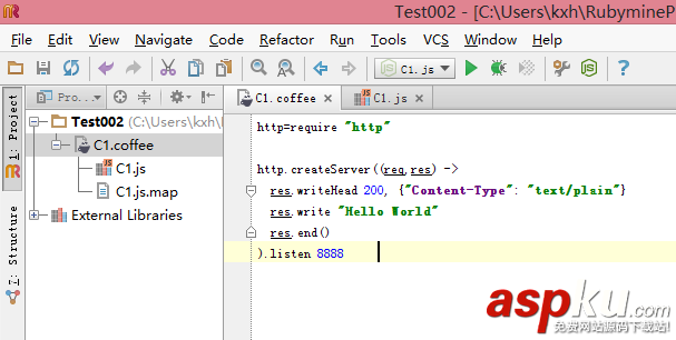 RubyMine編輯器中安裝CoffeeScript和CoffeeScriptRedux的方法 RubyMine,CoffeeScript,CoffeeScriptRedux