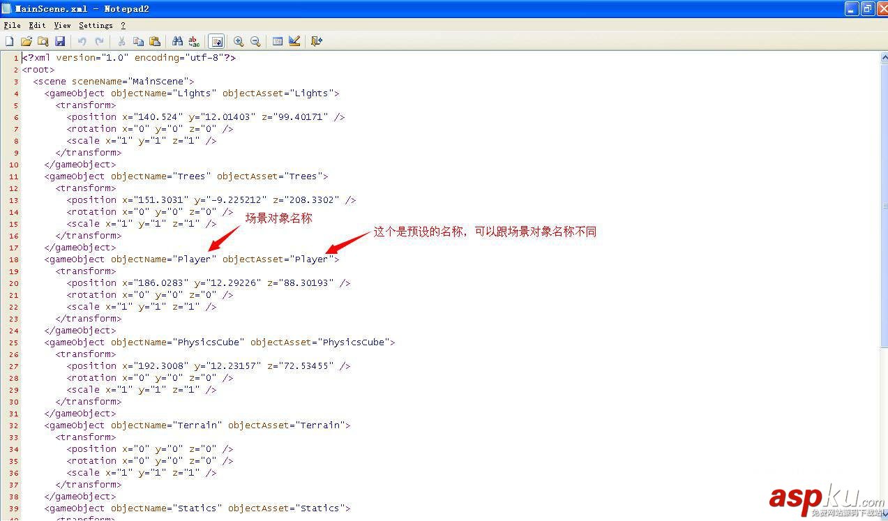 Unity3D 場(chǎng)景導(dǎo)出成 XML 并解析還原場(chǎng)景 Unity3D,場(chǎng)景,導(dǎo)出,XML,解析,還原
