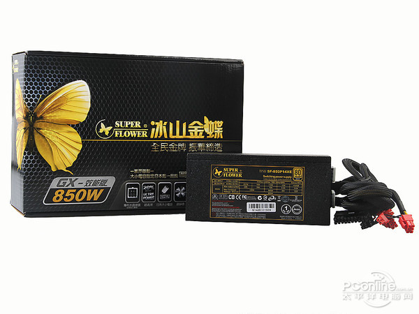 振華 冰山金蝶GX850W 雙卡一樣無難度?高品質大功率電源推薦