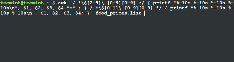 使用awk按模式篩選文本或字符串的方法