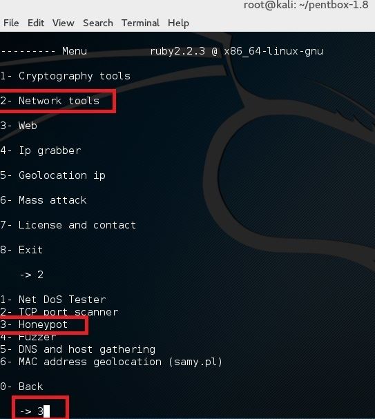 在Kali Linux 環境下設置蜜罐的方法