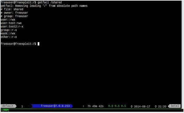 Linux下如何利用訪問控制列表來限制用戶權(quán)限