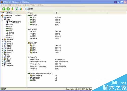 EVEREST Ultimate Edition 簡單硬件檢測與性能測試(第5張圖)