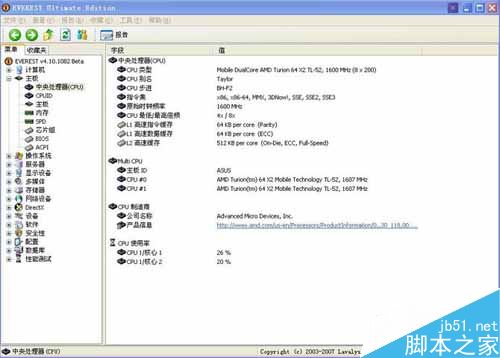 EVEREST Ultimate Edition 簡單硬件檢測與性能測試(第2張圖)