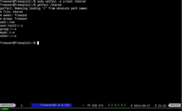 Linux下如何利用訪問控制列表來限制用戶權(quán)限