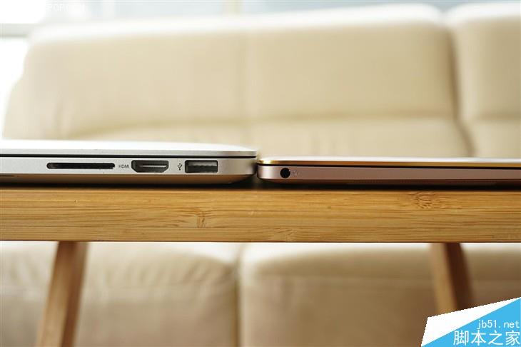 華碩靈耀3對(duì)比蘋果MBP13