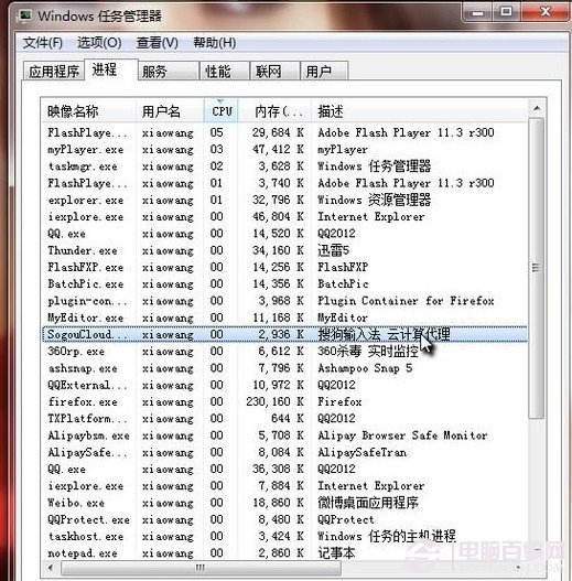 關閉不需要的程序進程